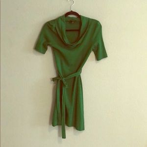 Green mini dress